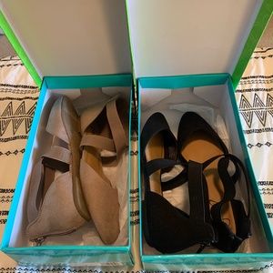 2 Pairs Strappy Flats